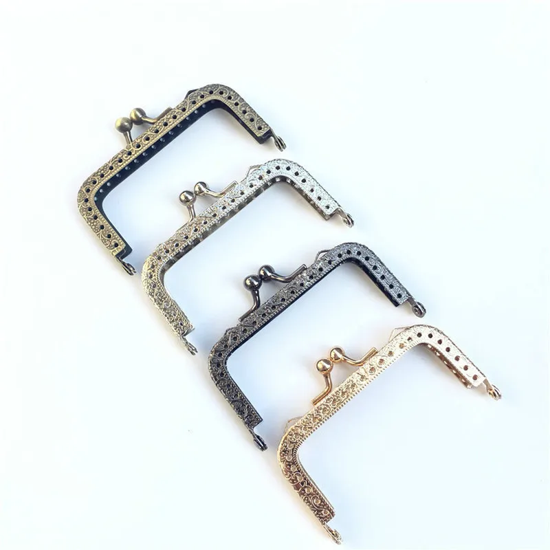 10Pcs Kiss Clasps Lock Clips Rectangle Purse Square Frame Clutch For Handbag Handle Luggage Bag Accessories 8.5cm