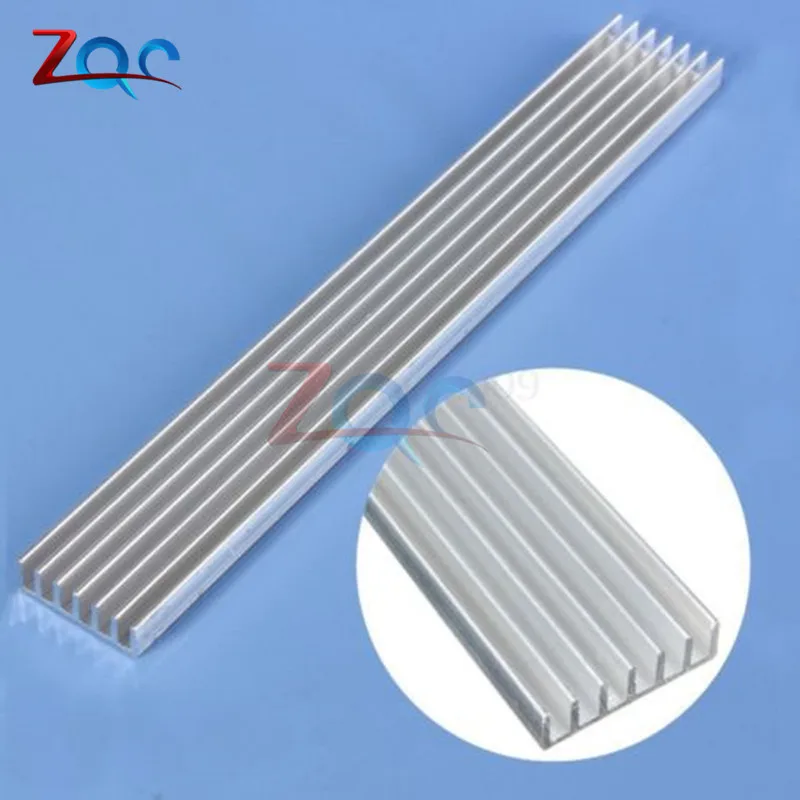 Silver Heat Sink LED 150x20x6mm Heatsink Aluminum Cooling Fin 150*20*6mm