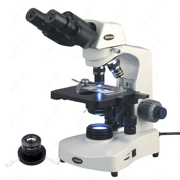 AmScope B340 Series Darkfield Binocular Compound Microscope 40X-1600X+ 3W LED