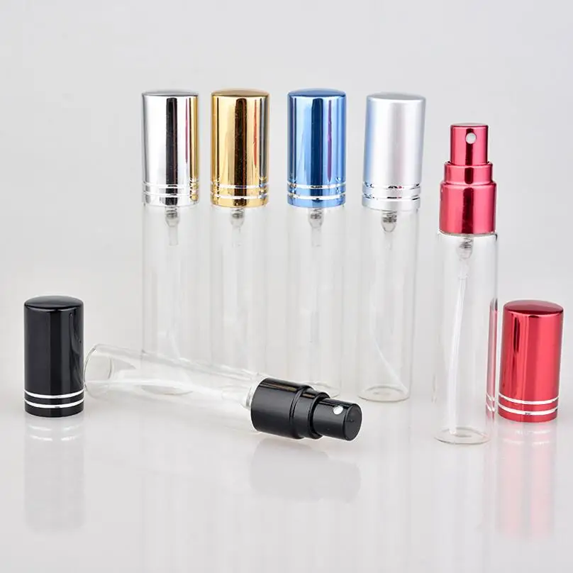 

300pcs/Lot 10 ML Portable Colorful Glass Perfume Bottle With Atomizer, Empty Cosmetic Containers lin2881