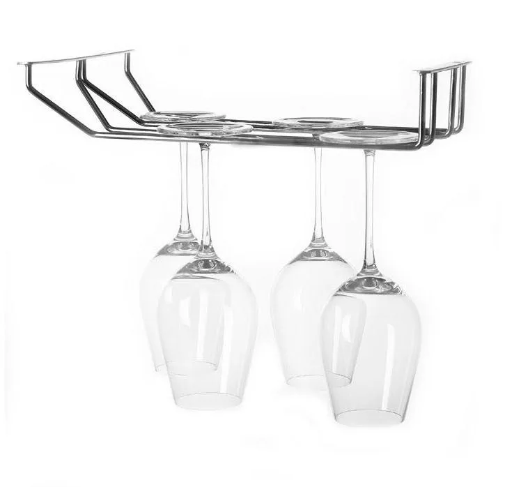 

Stainless Steel Wine Rack Holder Goblet Cup Hanger Bar Hanging Upside Down Decor