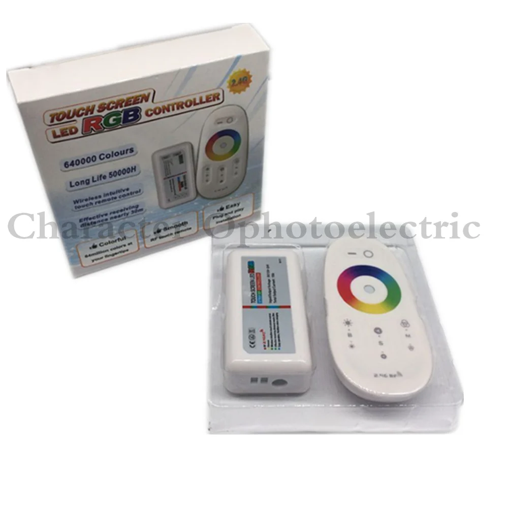 2.4G RF Wireless full touching screen LED RGB Remote Controller 12V/24V WiFi Compatible for 5050/3528 RGB led strip