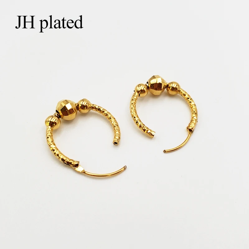 Earrings Fashion Gold Color Small hoop Earrings for Women/Girls Jewelry with Ethiopian Africa Arabia Middle East Best Gifts