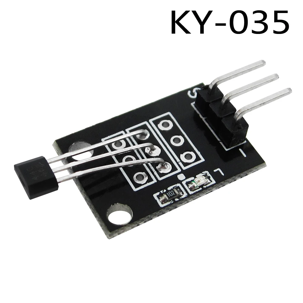 10PCS 3pin KY-035 Class Bihor Analog Hall Magnetic Sensor Module  Diy Starter Kit KY035