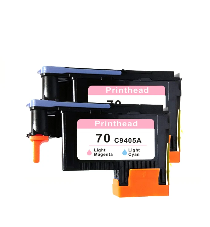 2x compatible for HP70 Light Magenta & Light Cyan Print head C9405A Z2100 Z3100PS Pro B8850