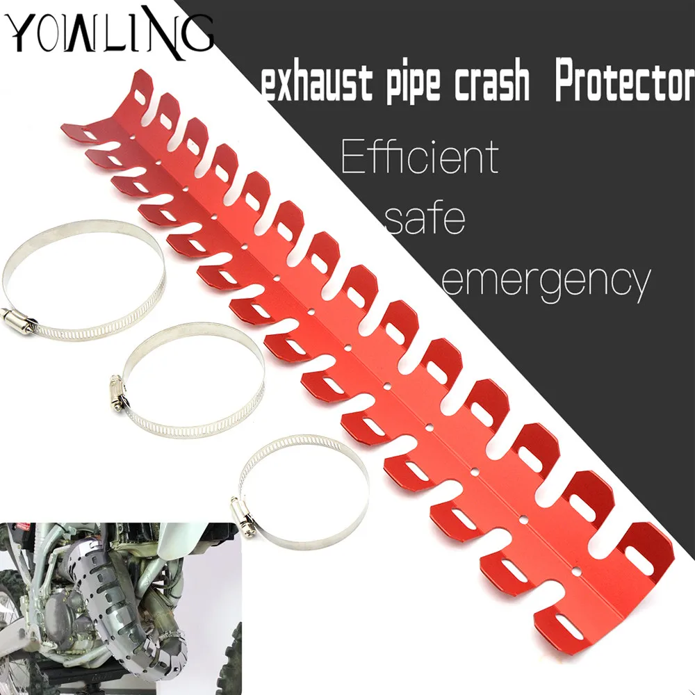 

For Honda CRF250X CRF450X CRF230F SL230 CRF230M CRF230L CRF XR XL CRM Exhaust Muffler Pipe Leg Protector Curve Heat Shield Cover