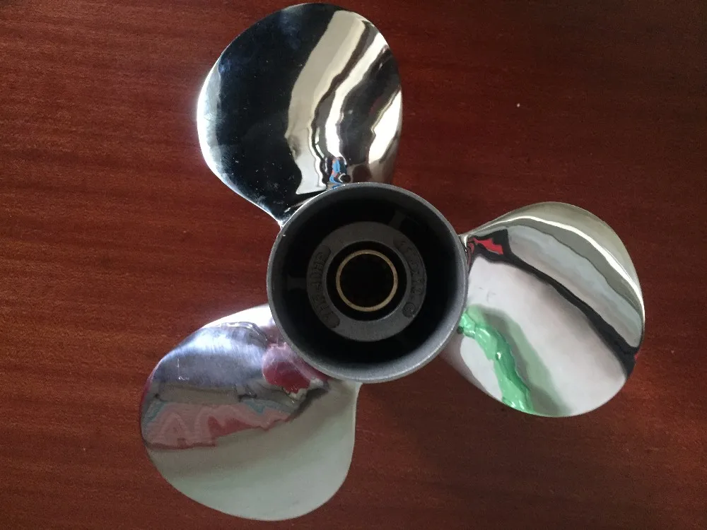 New Stainless Steel Propeller 11 1/8x13-G For Mercury Suzuki Tohatsu Honda Yamaha 40HP 50HP Outboards 11 1/8 x 13 - G