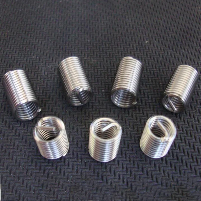 

50 Pcs Thread Repair Wire Thread Insert Screw Bushing M6 M8 M10 M12 M14*1.0*1D 1.5D 2D 2.5D 3D Stainless Steel