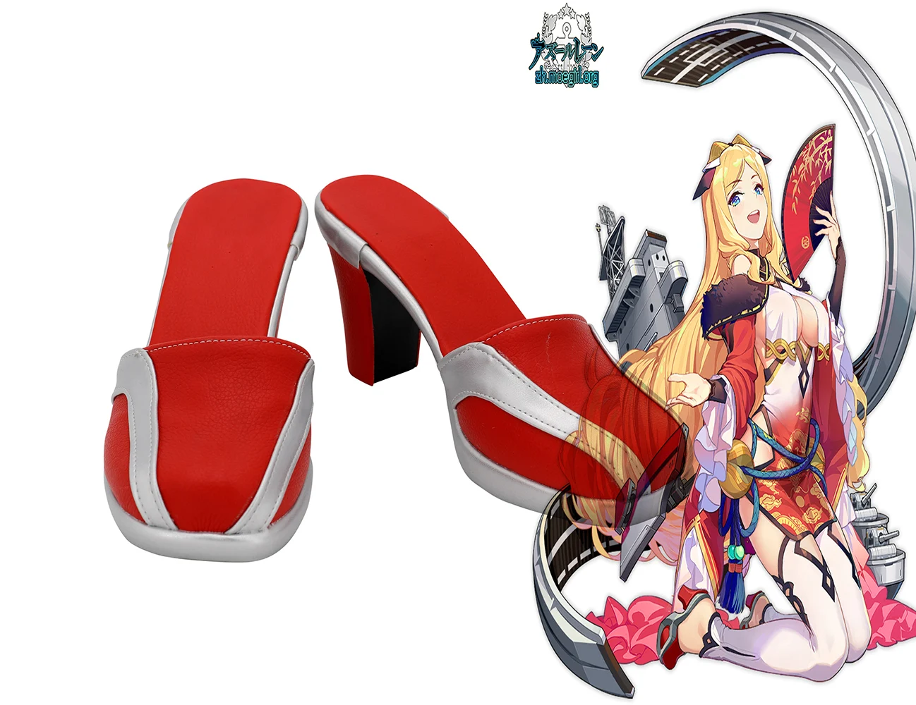 

HMS Chaser Shoes Cosplay Azur Lane HMS Chaser (D32) Cosplay Shoes High Heel Sandals Custom Made Any Size