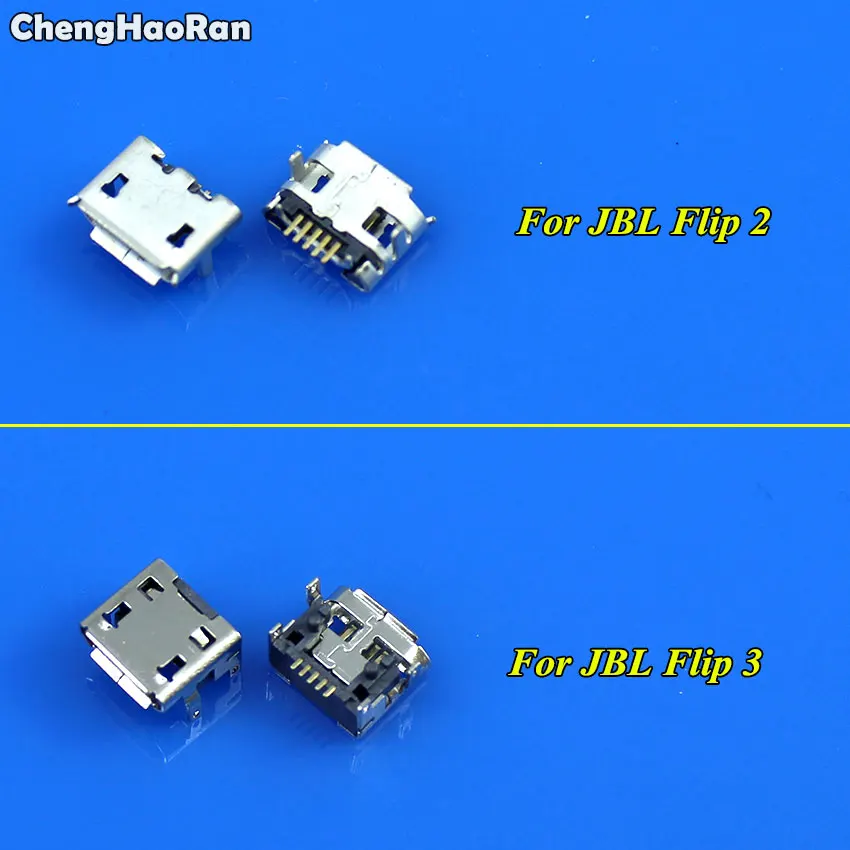 ChengHaoRan Micro USB jack socket connector replacement repair parts Charging Port Charger For JBL Flip 2 3 Bluetooth Speaker