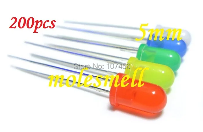 200PCS 5Mm Diffused…