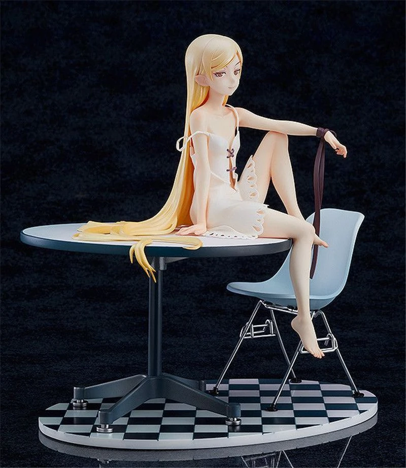 Anime Bakemonogatari Oshino Shinobu 12 lat Ver. 1/8 skala malowana figurka z pcv Model kolekcjonerski zabawki lalki 19CM