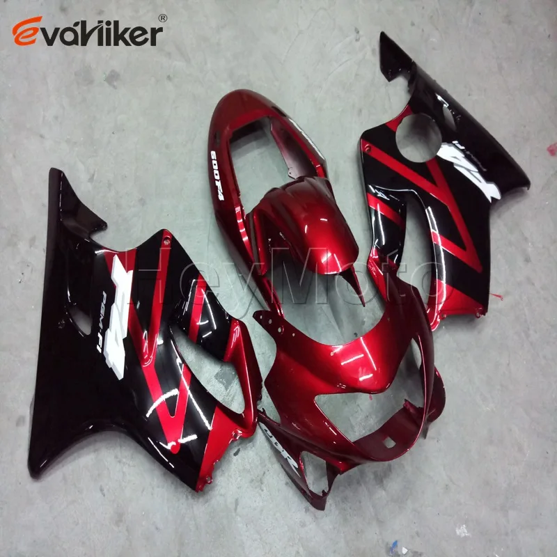 ABS fairings for CBR 600F4 1999 2000 red black F4 99 00 Injection mold motorcycle bodywork kit