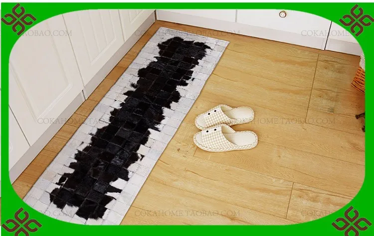 free shipping 100% natural genuine cowhide carpet stair treads