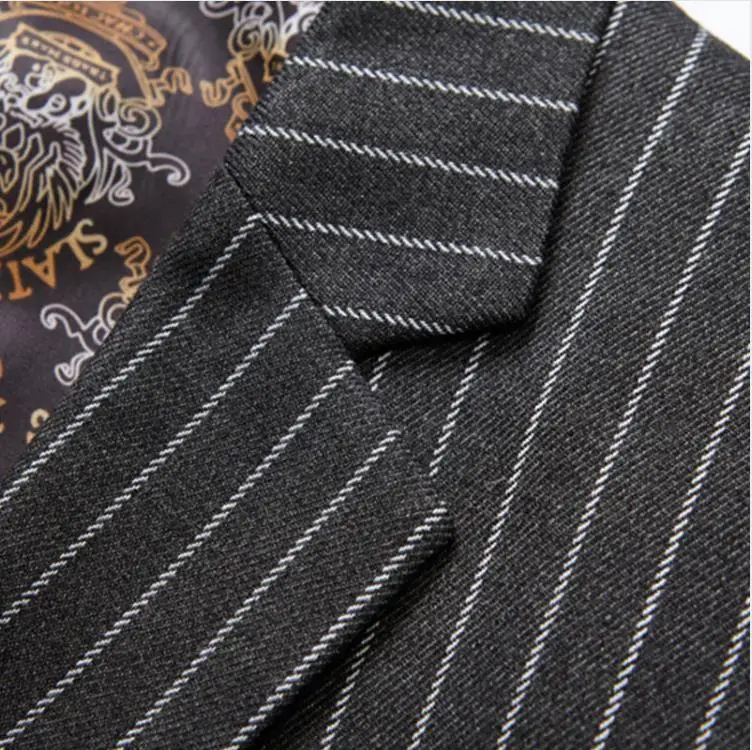 Jacket+Vest+Pants)2019 High Quality Men Suits Fashion Wool Men\'s Custom Slim Fit Business Wedding Suit Men Wedding 3 Pieces Suit