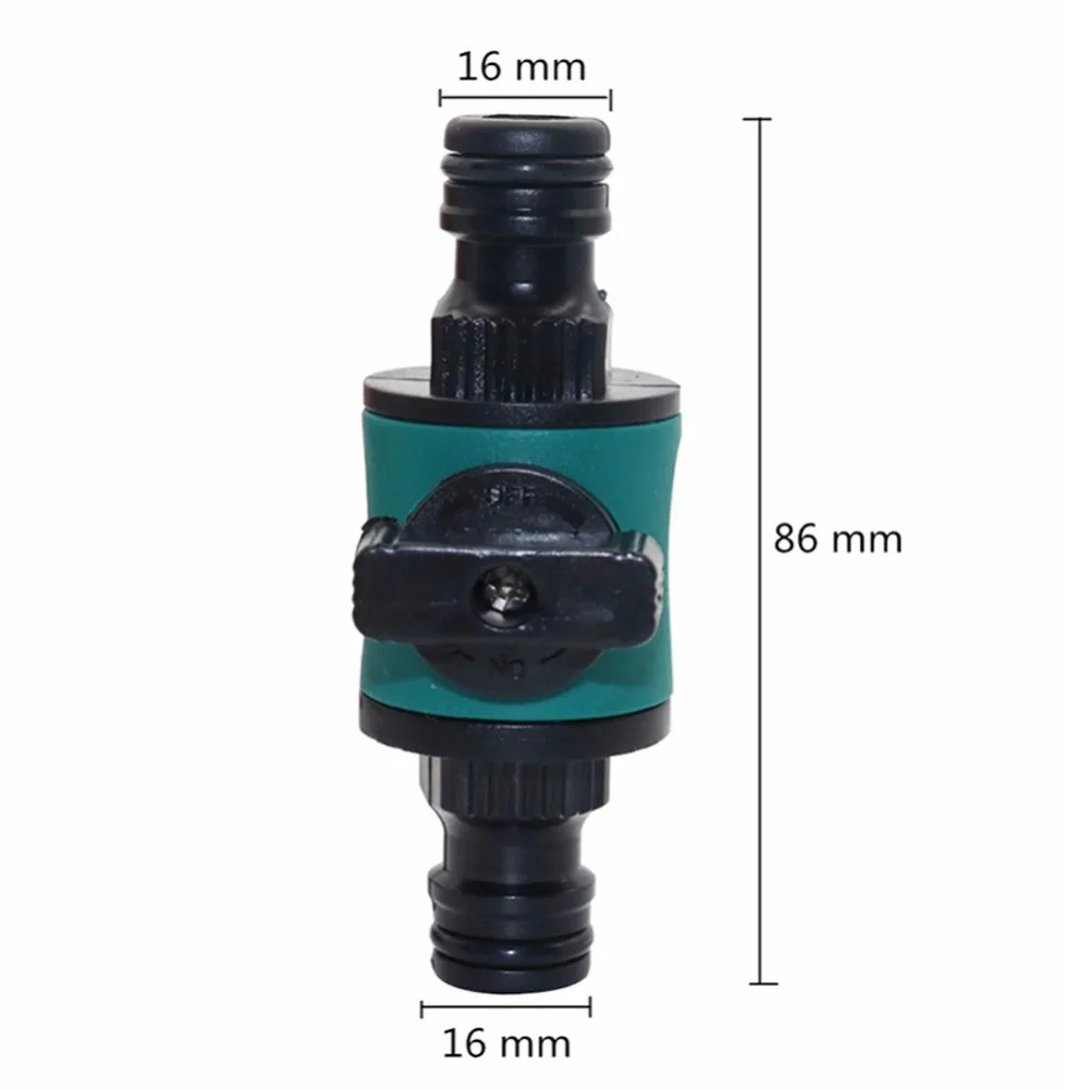 16mm wspólne 1/2 Cal do 16mm szybkie złącze z zaworem nawadnianie ogrodu systemu szybkie sprzęgła akcesoria narzędzia ogrodowe 1 sztuk