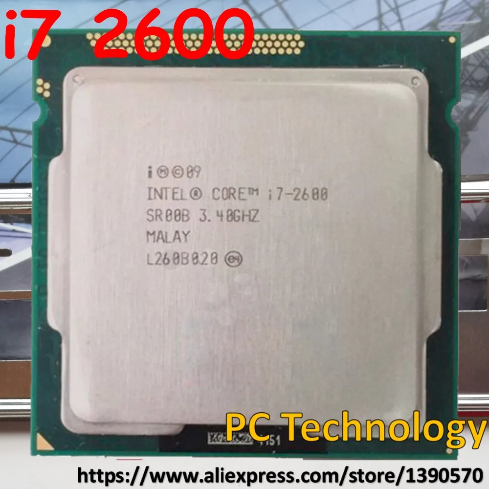 Original Intel Core  i7-2600 i7 2600 3.4GHz CPU 8M LGA1155 95W desktop Quad-Core Free shipping ship out within 1 day