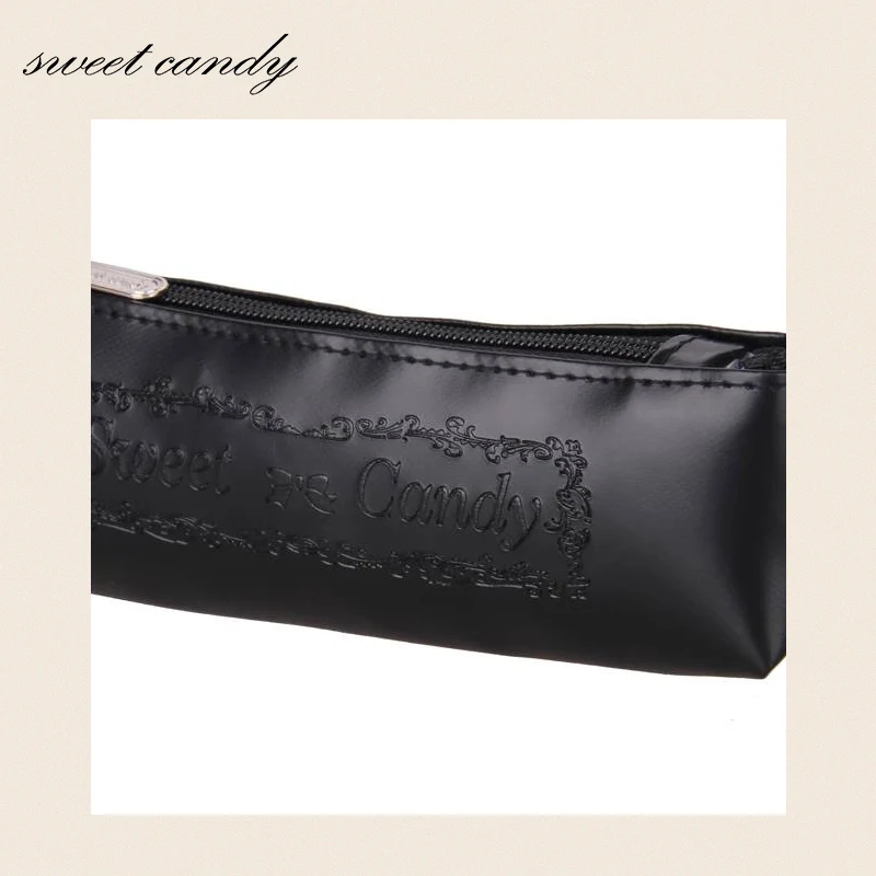 Embossed student stationery bag leather school supplies card wow gift cute stationery bag cosmetic bag uniform bag with