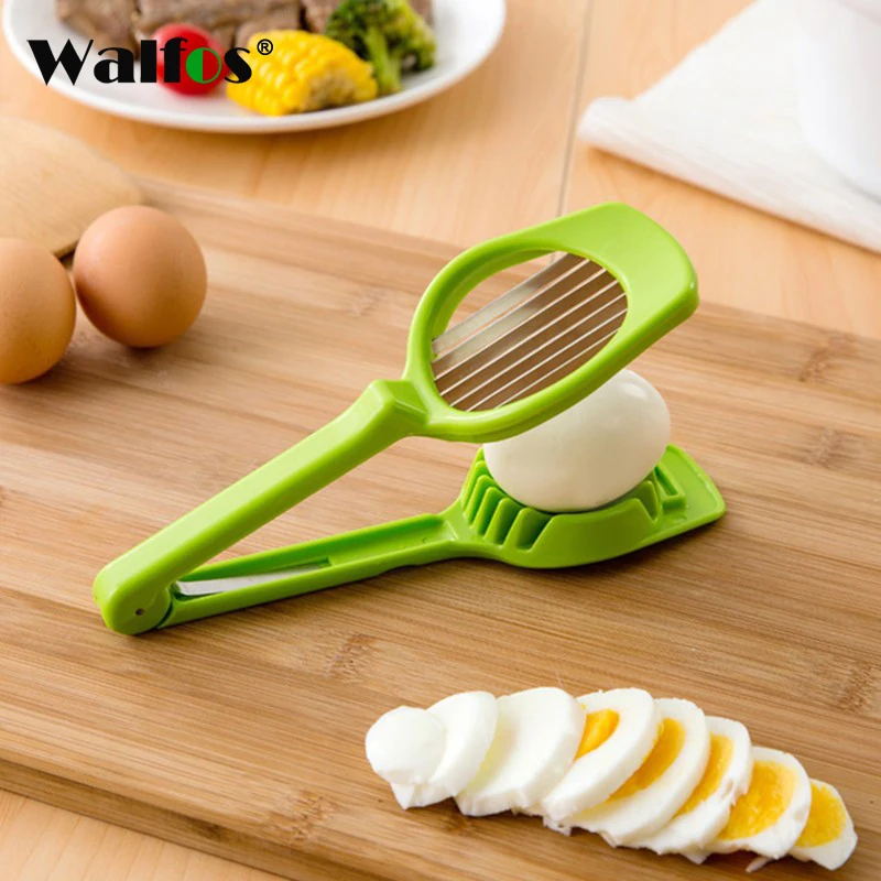 

WALFOS Kitchen Stainless Steel Cooking Tool Egg Mushroom Fruit Slicer With Long Handle