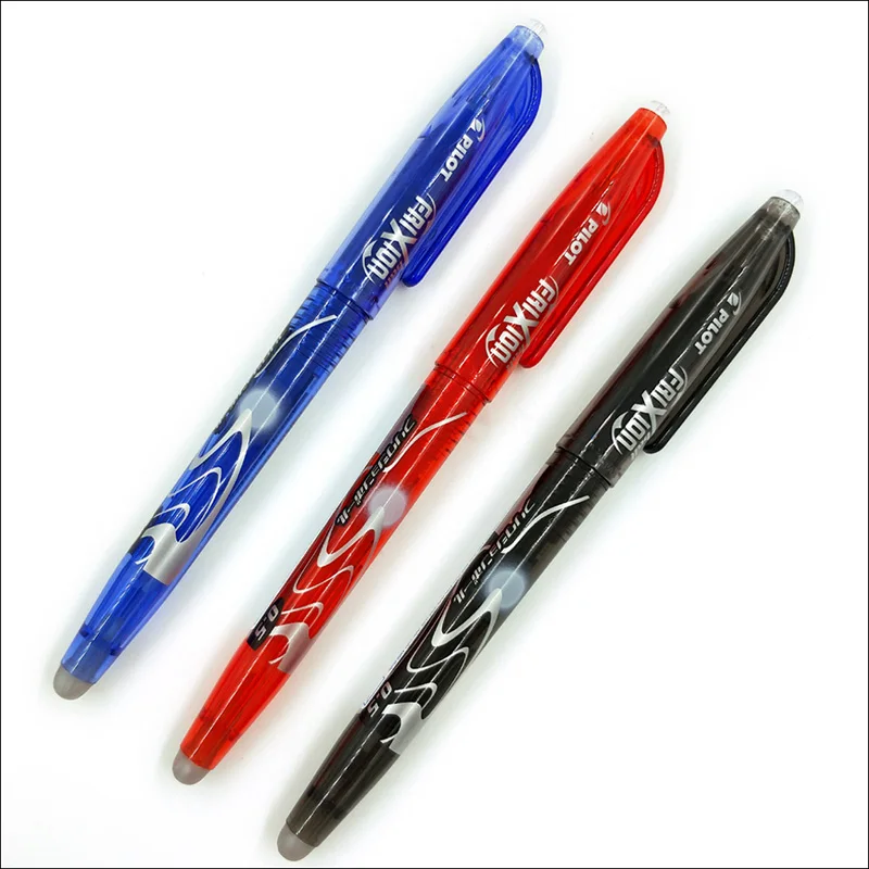 Original Brand Pilot FriXion LFB-20EF Erasable Gel Pens Fine Point Tip 0.5mm Black/Blue/Red Inks