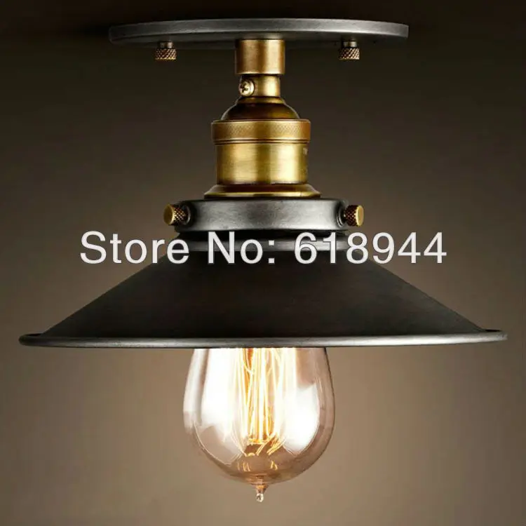 

American Rustic Vintage Ceiling Light, Iron light bulb antique ceiling lamp, ceiling lighting for dining room ceiling lights