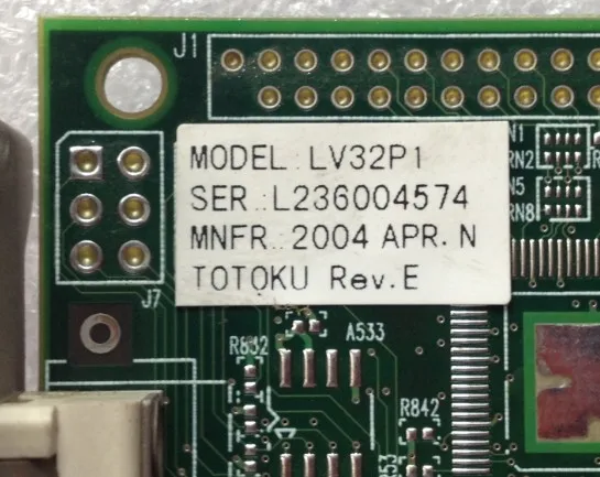 Industrial equipment board totoku LV32P1 LV32PI ME315L CCL316 ME351I CCL350I2 ME355I2 CCL352I2 REV.E