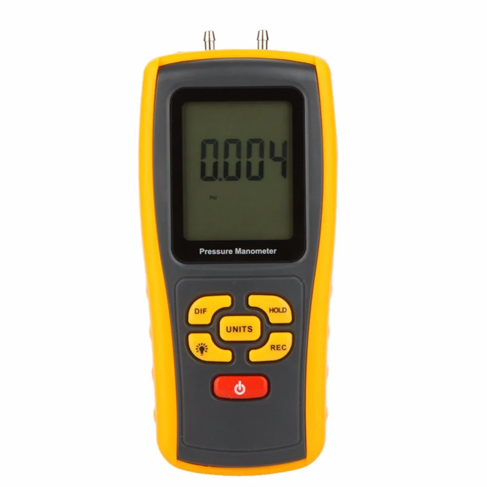 

GM511 Digital Benetech 50KPa LCD display Pressure manometer yellow differential manometer pressure gauge