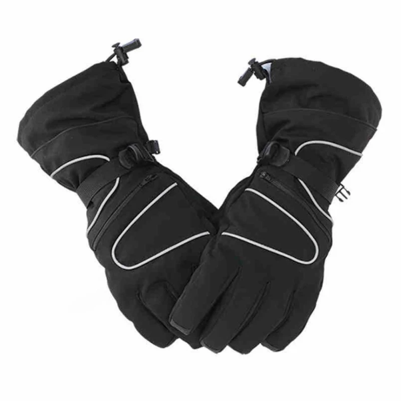 Winter Warm Ski Gloves with Pocket for Men Women Waterproof Windproof Outdoor Riding Motorcycling Hiking Trekking Gloves