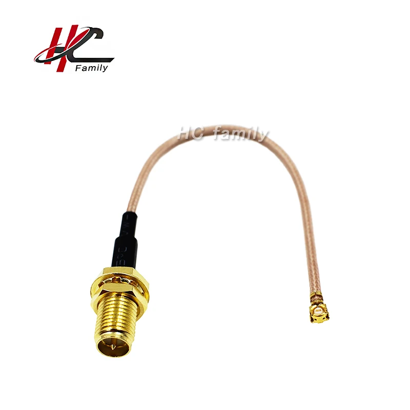 

0-6Ghz Extension pigtail RP SMA Female Jack to U.FL IPX connectors RG178 cable