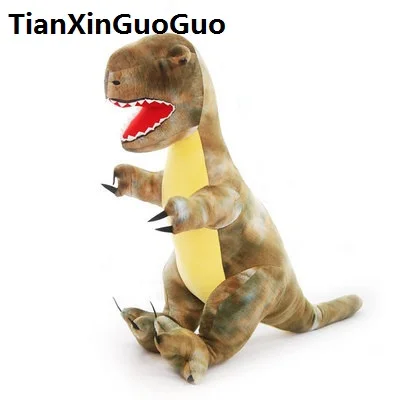 

large 80cm cartoon Tyrannosaurus Rex dinosaur plush toy soft doll throw pillow toy birthday gift s0923