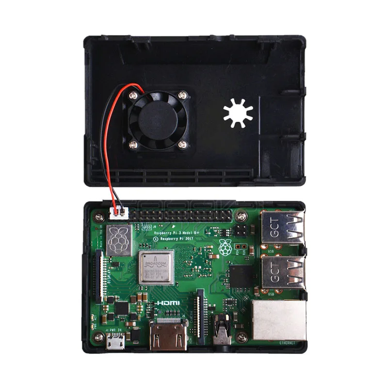 Elecrow-Funda de cinta magnética para Raspberry Pi, Carcasa de ABS, diseño de caja para Raspberry Pi 3 B + /3 B / 2 B / B Plus