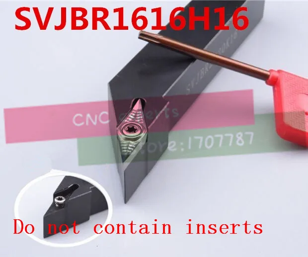 SVJBR1616H16 16*16*100 мм металлический токарный режущий инструмент токарный станок с ЧПУ токарные инструменты держатель внешнего токарного инструмента S-Type SVJBR/L