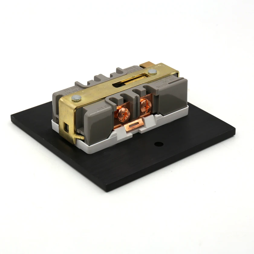 ไฮไฟสหรัฐไฟAC Receptaclesผนังเต้าเสียบชั้นประถมศึกษาปีเสียงซ็อกเก็ตทองแดงเพล็กซ์แผ่น86มิลลิเมตร* 86มิลลิเมตรสีขาว