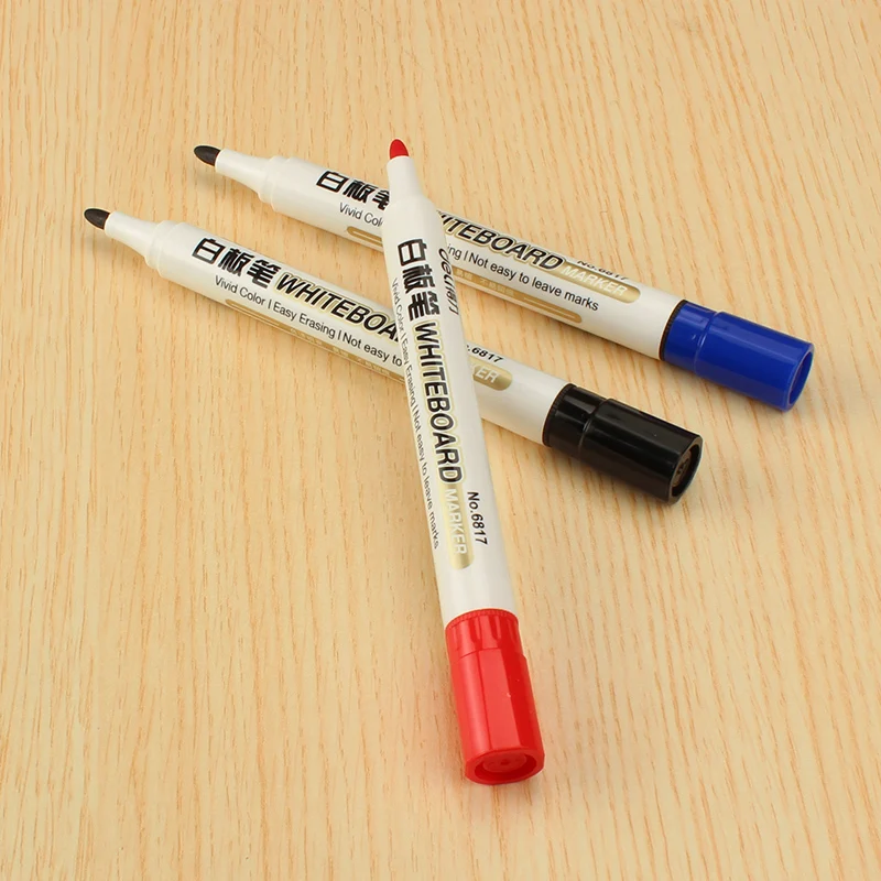 Deli 2mm Whiteboard Markers Easy Erasing Mark Pen Children Student Writing Drawing Graffit No Ghosting Office School Stationery