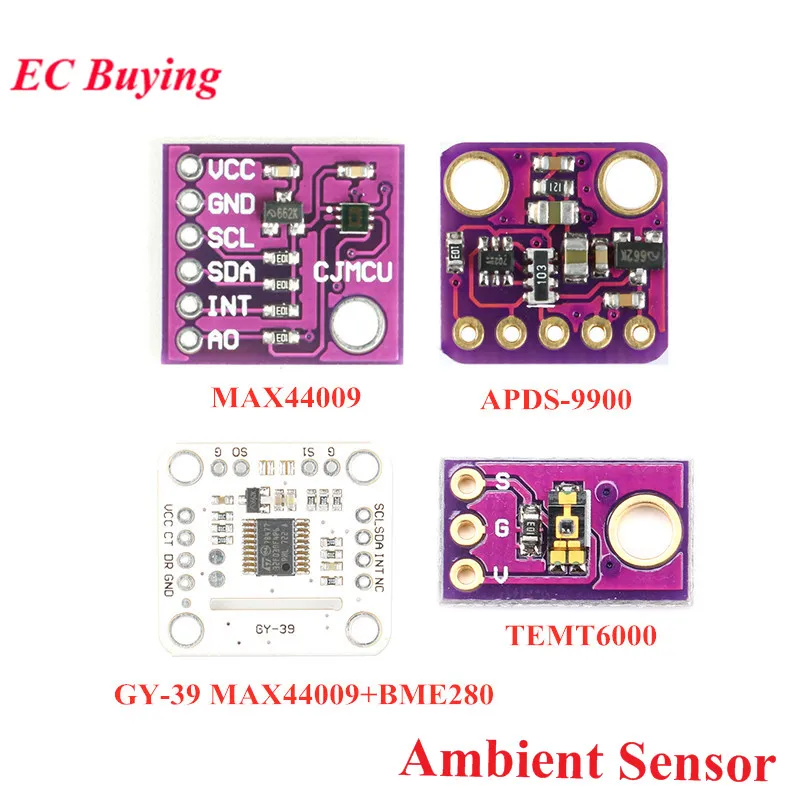 MAX44009 BME280 APDS-9900 TEMT6000 Ambient Light Sensor Intensity Sensor Module GY-39 Temperature Humidity Sensor For Arduino