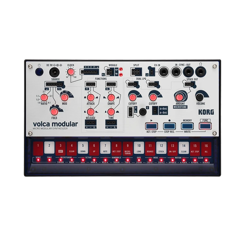 Korg Volca modularmicro modular synthesizer Machine Electribe Geinspireerd Sequencer voor de Ultieme Bass Lijnen