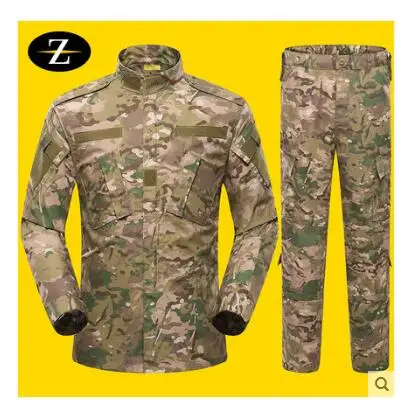 Camouflage Suit Men ACU Uniform CP Spring Jungle Spring Green Outdoor Desert