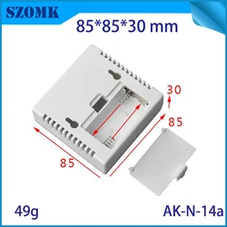 4 Pieces 85*85*30mm SZOMK enclosure plastic electronics 2X AA battery holder LCD junction box wall mounted enclosure outlet box