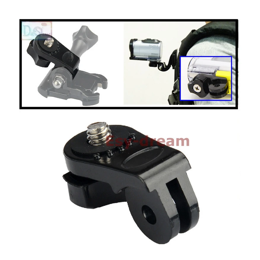 1/4 Śrubowy adapter do statywu Akcesoria do kamery akcji Xiaomi Yi Sony AS20 AS30V AS100V AS200V HDR AZ1 do Gopro
