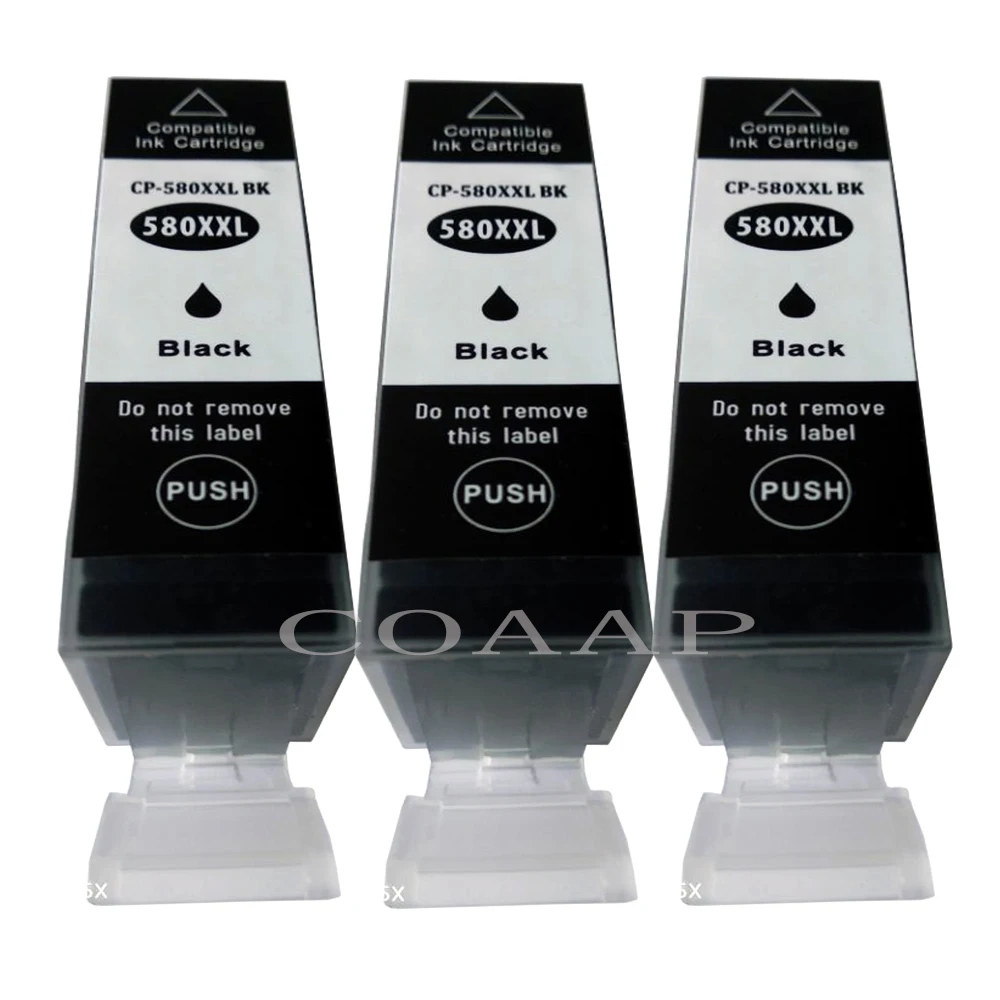 3x Color PGI580XL CLI581XL Compatible ink cartridge for TS6150 TS6151 TS8150 TS8151 TS8152 TS9150 TS9155 Printer