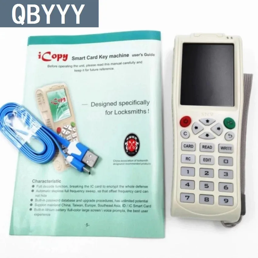 

QBYYY Arrival English version iCopy 5 Full decode function Smart Card Key Machine RFID NFC Copier IC/ID Reader/Writer Duplicator