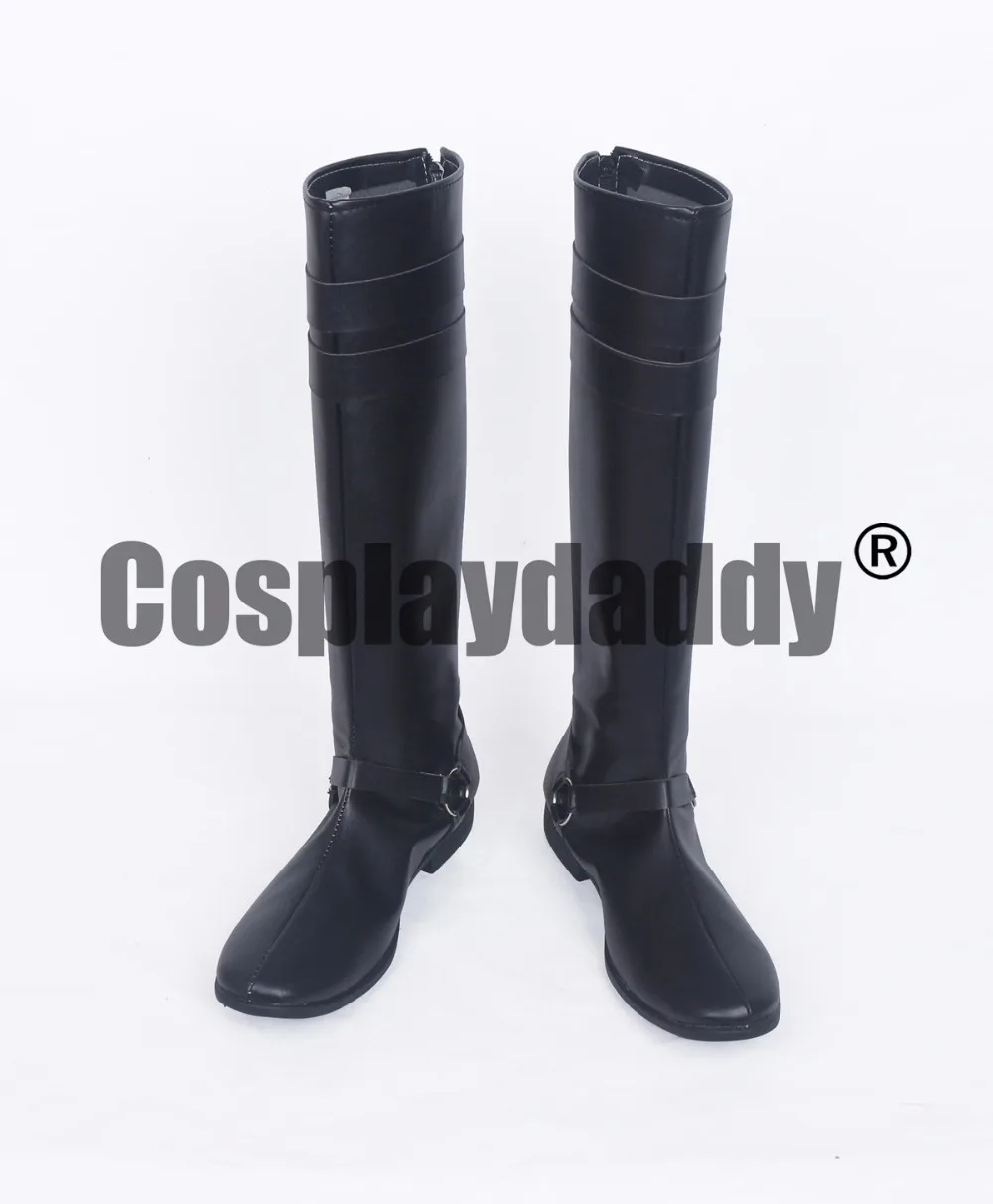 

Touken Ranbu Online The Sword Dance Nikkari Aoe Black Cosplay Long Boots Shoes S008