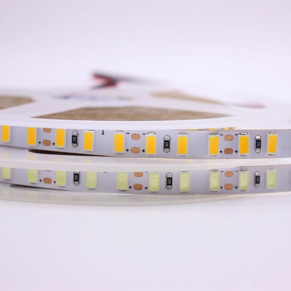 

8mm PCB Super Bright 5730 led strip 5M/lot Chip 120leds/m Flexible Led tape light 5630 cold white/warm white DC12V