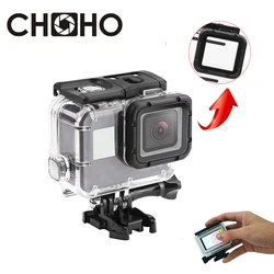 Hero7 Waterproof Case Diving Housing + Touch Door 40M Underwater Mount Shell for GoPro Hero 5 6 7 Black Go Pro  Accessories