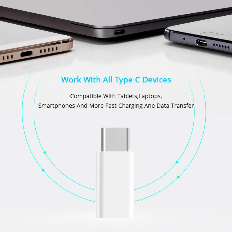 Adaptor USB C 3.0 Konverter Pengisi Daya Data OTG Adaptor Jantan Tipe C Perempuan USB Mikro untuk Macbook Oneplus 2 JLRJ88 untuk Samsung S8