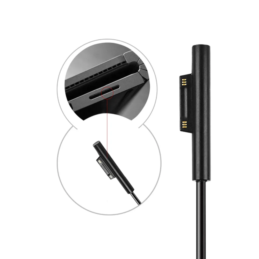USB typu C zasilacz ładowarka Adapter ładowania kabel dla Microsoft Surface Pro 6/54/3 150 cm ww0823