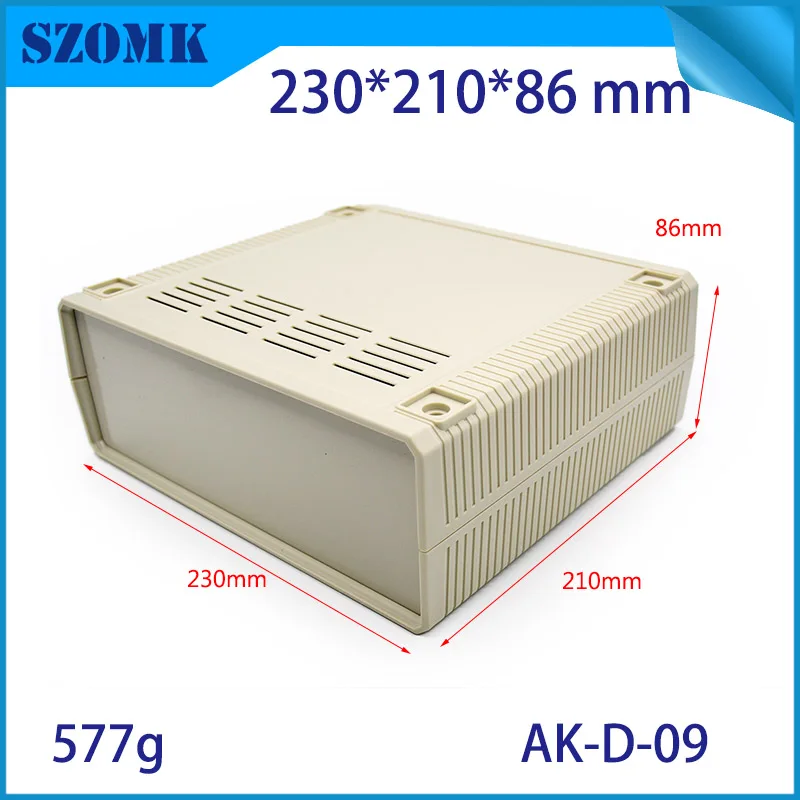 4 Pcs 230*220*86mm szomk customizable plastic desktop enclosure instrument box plastic enclosure for electronics plastic case