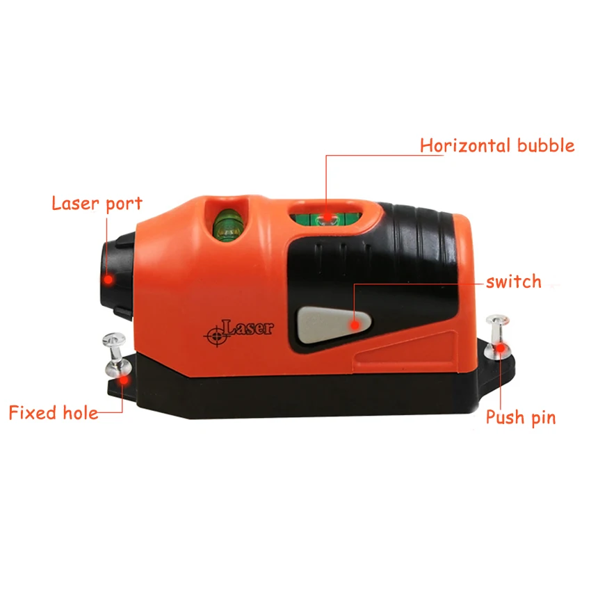 Mini Vertical Spirit Laser Level Tool Laser Straight The Laser Guided Level Line Measurement Gauge Tool