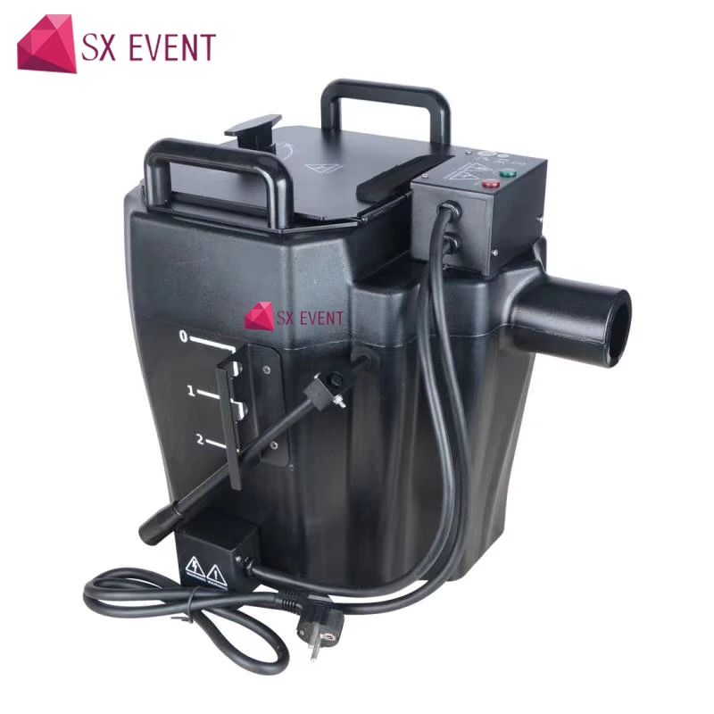 Hot sell high power 3500W dry ice low ground fog machine stage effect party with 3m tube for party wedding dj