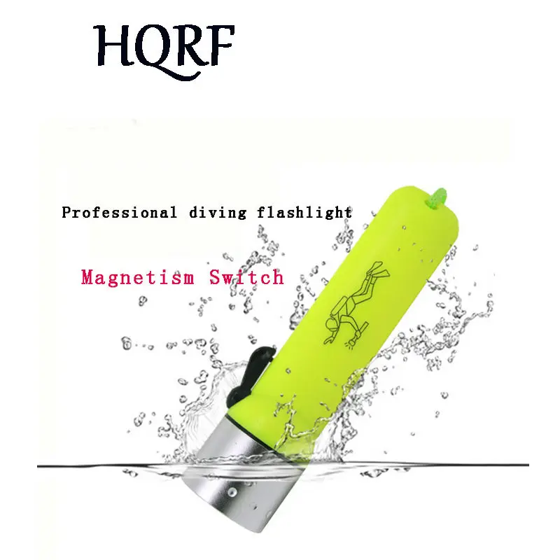 

Professional Portable Diving Flashlight Waterproof High Brightness with Long Battery Life for Deep Sea Fishing